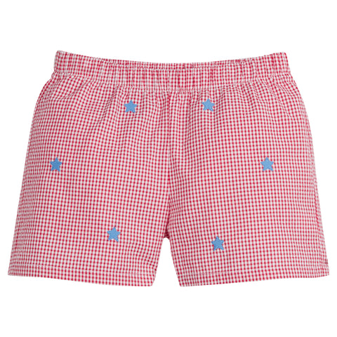 Embroidered Basic short- Stars