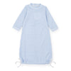 George Day Gown- Light Blue Box Plaid
