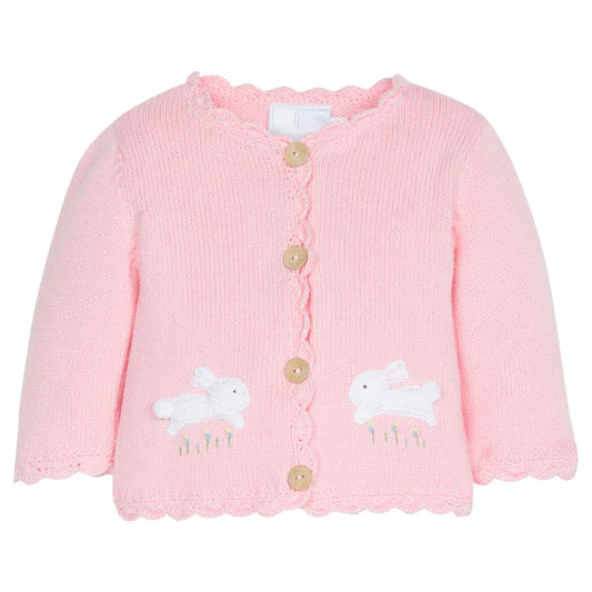 Crochet Sweater- Pink Bunny