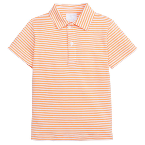 Orange stripe polo