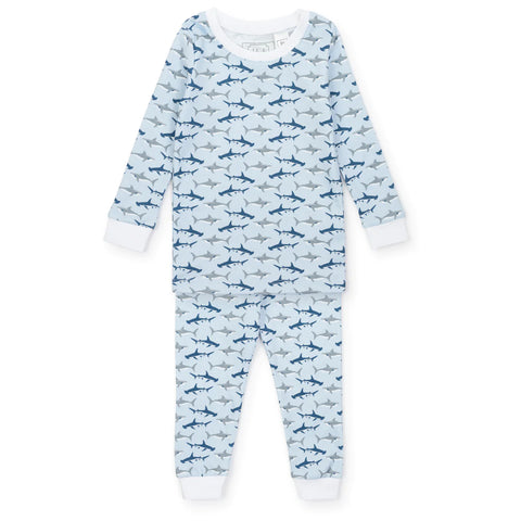 Grayson Pajama Set- Swimming Sharks