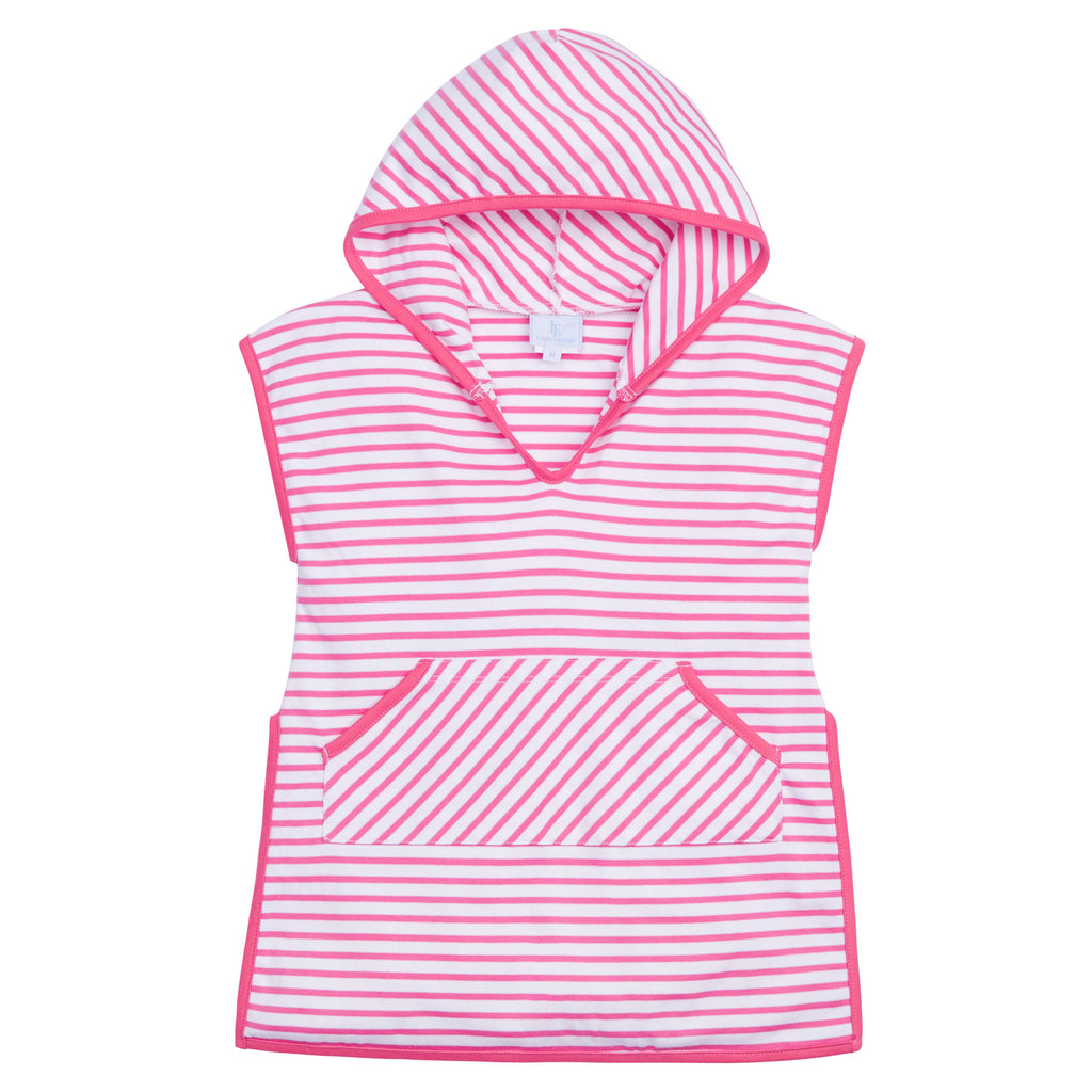 Girls Beach Popover- Hot Pink