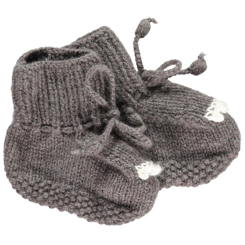 Cashmere Bear Bootees (6/12m)