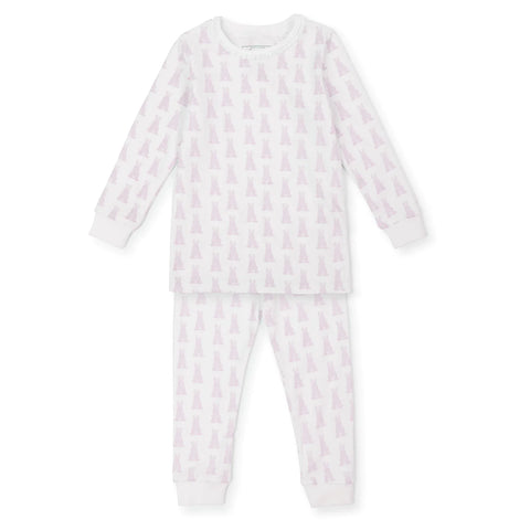Ava Pajama Set Bunny Tails Pink (12/18m,10y)