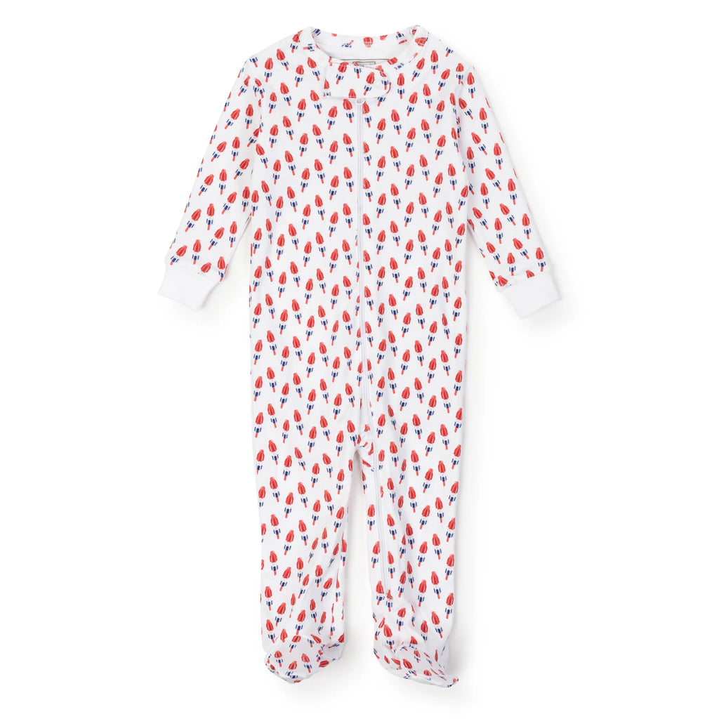 Parker Zipper Pajama- Patriotic Popsicle (0/3,6/9m,3t)